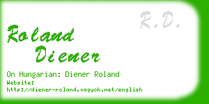 roland diener business card